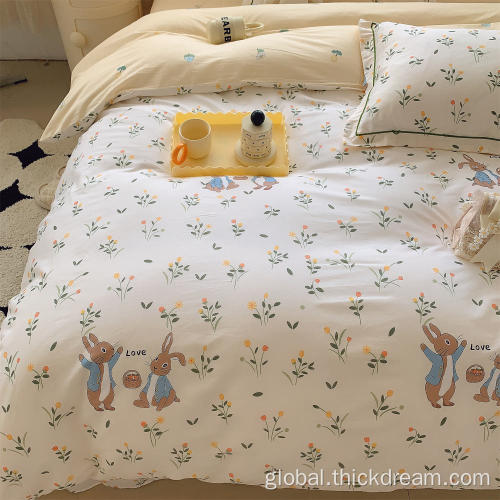 Lunch Rabbit bed sheet cover bedding pillowcase set